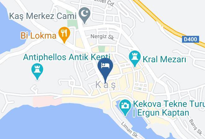 Kas - Dalkiran Pansiyon Maps