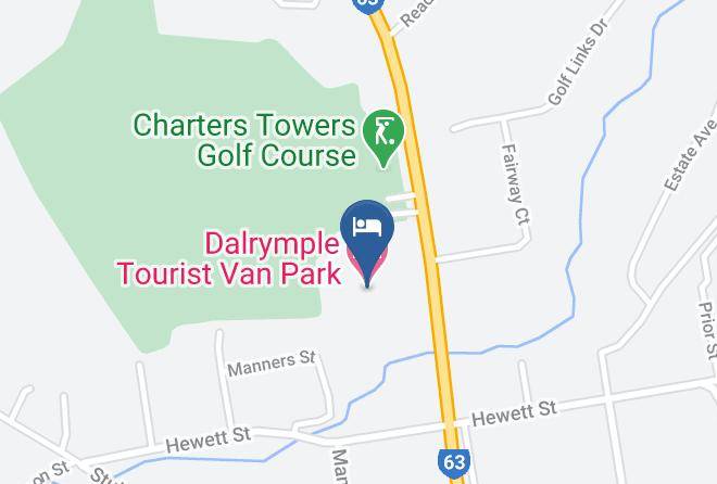 Charters Towers - Dalrymple Tourist Van Park Maps