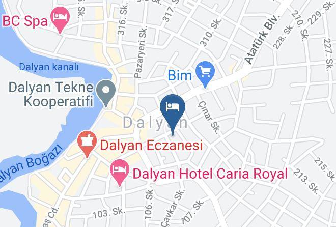 Ortaca - Dalyan Nish Caria Butik Hotel Maps