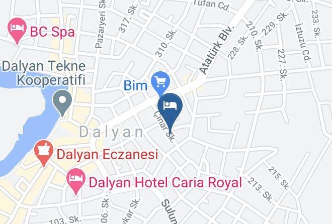 Ortaca - Clup Cinar Otel Maps