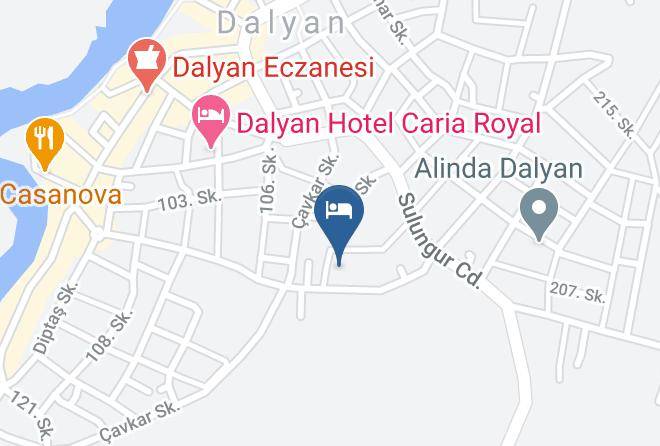 Ortaca - Dalyan Cozy Otel Maps