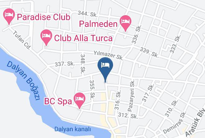 Ortaca - Yeni Doga Hotel Maps