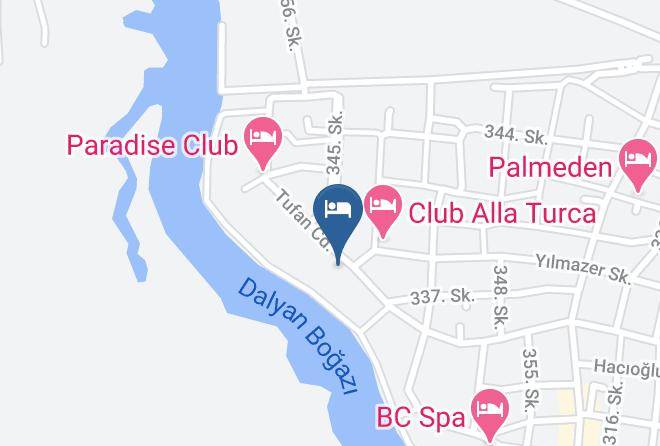 Ortaca - Dalyan Riverside Hotel Maps