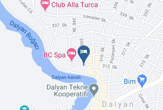 Ortaca - Dalyan Nehir Suit Hotel Maps