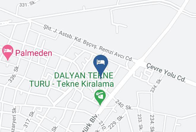 Ortaca - Dalyan Palmiye Resort Maps