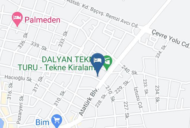 Ortaca - Dalyan Vespera Hotel Maps