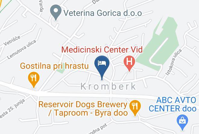 Nova Gorica - Dam Boutique Hotel & Restaurant Maps