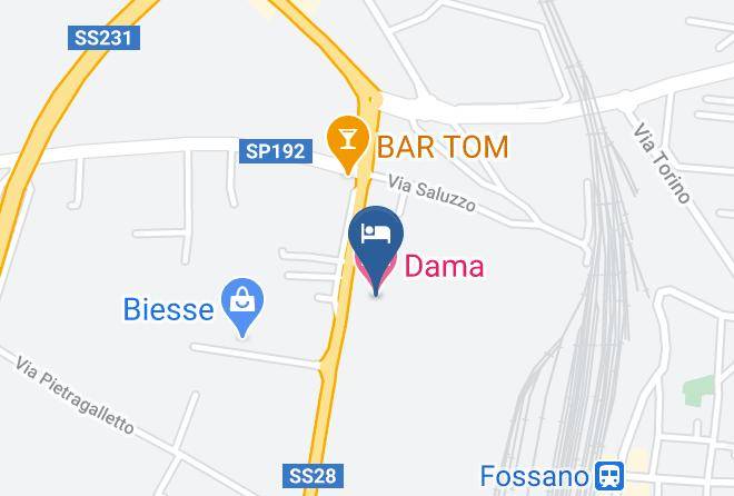 Cuneo - Dama Hotel Maps