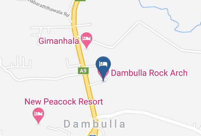 Kandy - Dambulla Rock Arch Maps
