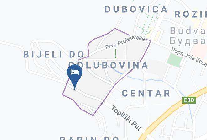 Budva - Damonte Private Accommodations Maps