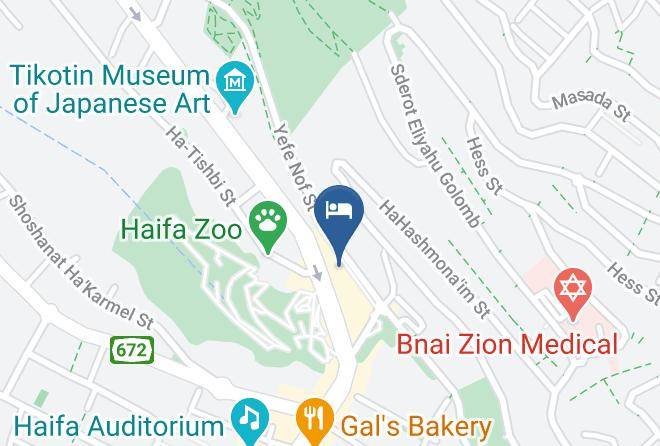 Dan Panorama Haifa Hotel Map