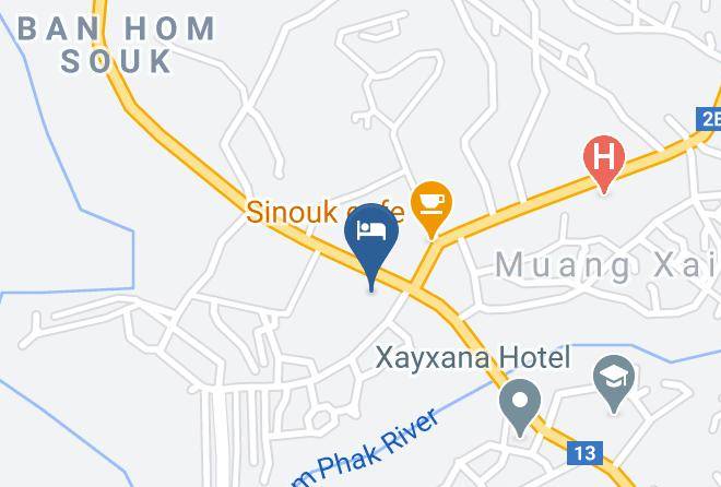 Xay - Dan Savanh Hotel Maps