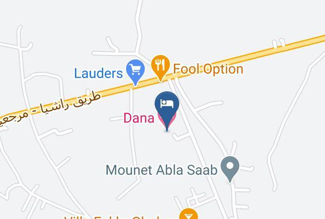Marjayoun - Dana Hotel Maps