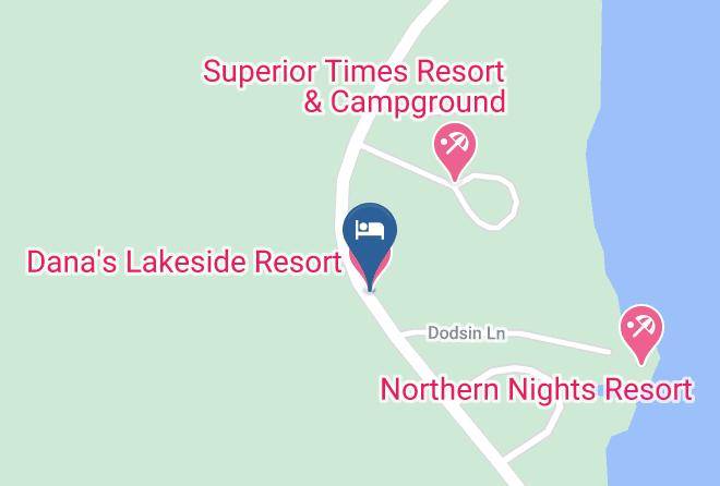 Dana's Lakeside Resort Map