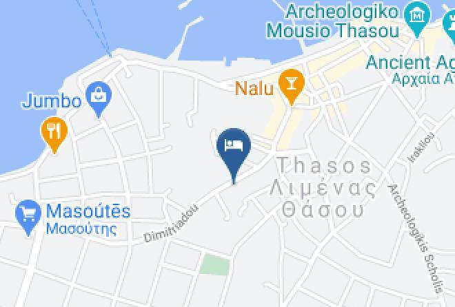 Thasos - Danae Hotel Maps