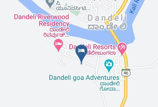 Dandeli Jungleinn Mapa - Karnataka - Supa
