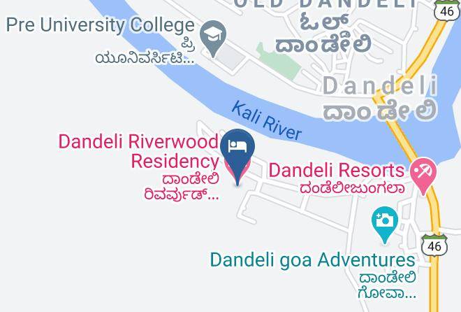 Dandeli Riverwood Residency Mapa - Karnataka - Supa