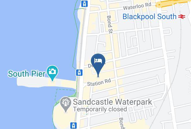 Danescourt Hotel Blackpool Map