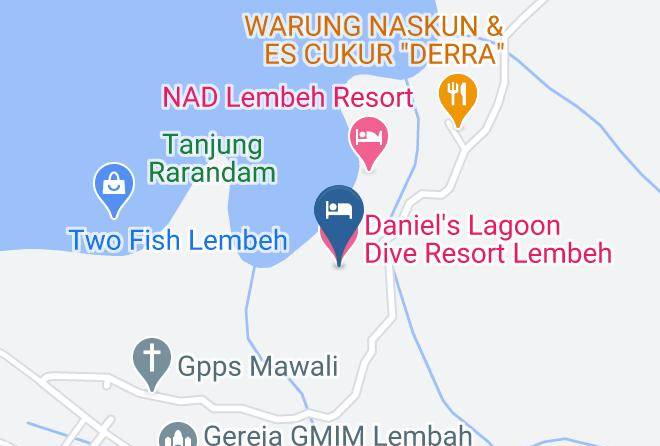 Kota Bitung - Daniel's Lagoon Dive Resort Lembeh Maps