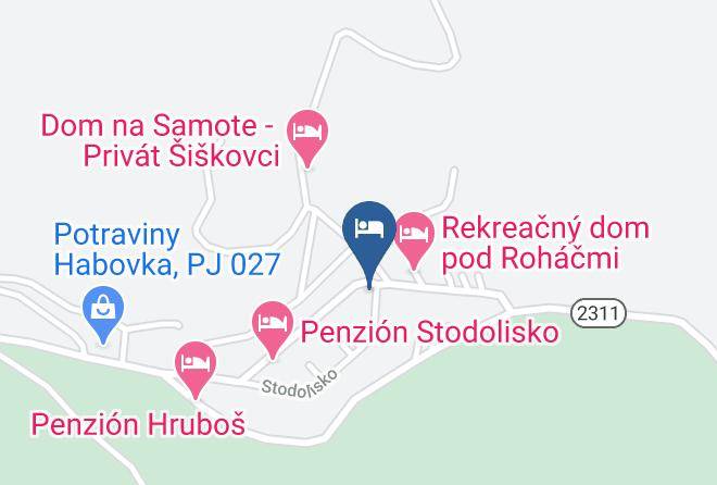 Tvrdosin - Daniela Accommodation Maps