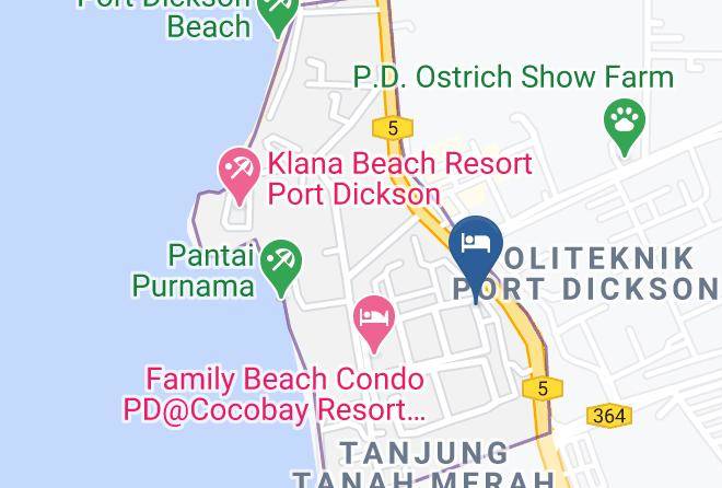 Sirusa - Danish Homestay Cocobay Port Dickson Maps