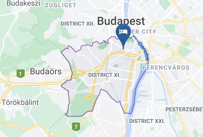 Budapest 11 Kerulet - Danubius Hotel Flamenco Maps