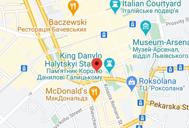 Lviv - Danylo Inn Maps