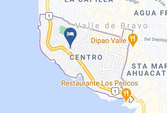 Valle De Bravo - Danzaluna Hotel Botique Maps