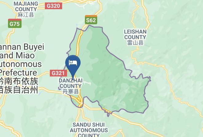 Qiandongnan Aut Prefecture - Danzhai Silver Spring Hotel Maps
