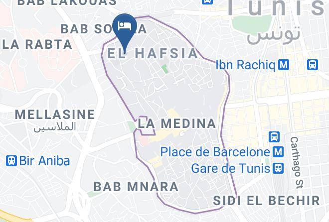 Dar Ben Gacem Kahia Map - Tunisia - Tunis
