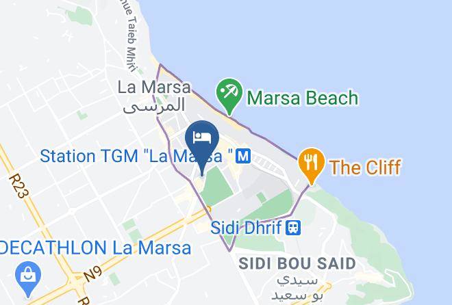 Dar El Kif Map - Tunisia - Tunis