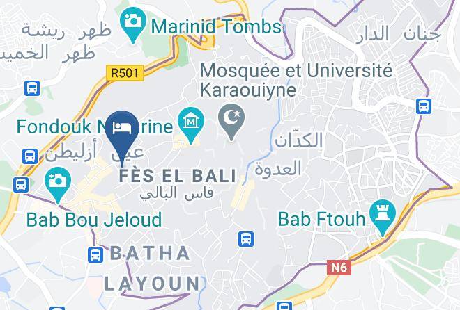 Fez - Dar El Menia Boutique Hotel Maps