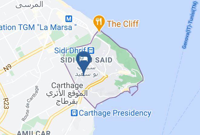 Tunis - Dar Medina Sidi Bou Said Maps