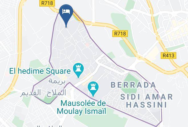 Meknes - Dar Merzouga Maps