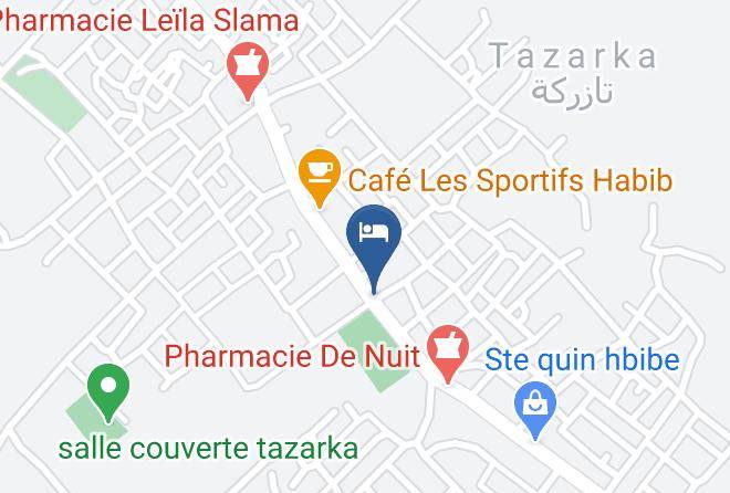 Dar Tazarka Map - Tunisia