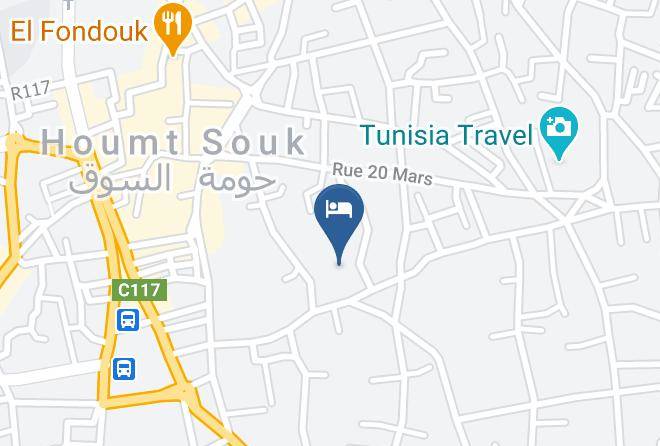 Djerba - Dar Tenast Maps