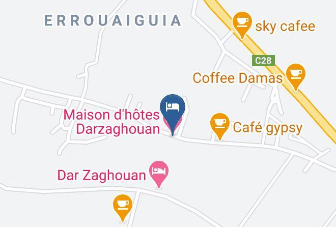 Maison D'hotes Darzaghouan Map - Tunisia
