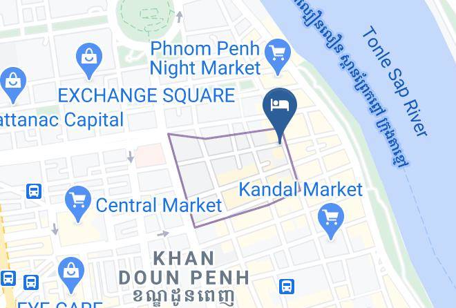 Doun Penh - Dara Reang Sey Hotel Maps