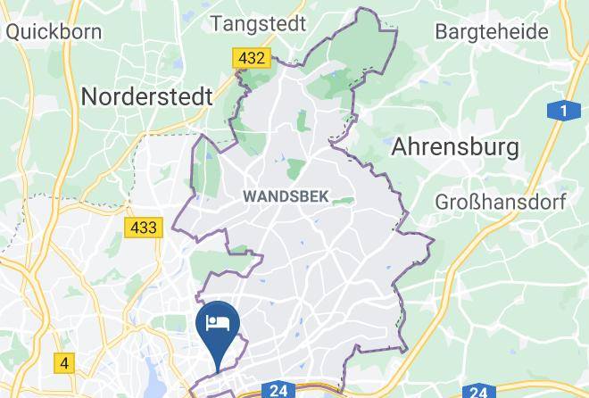 Stadt Hamburg - Darz Gastezimmer Hamburg Wandsbek Eilbek Maps