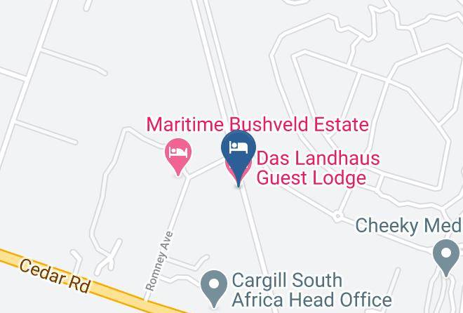 City Of Johannesburg - Das Landhaus Guest Lodge Maps