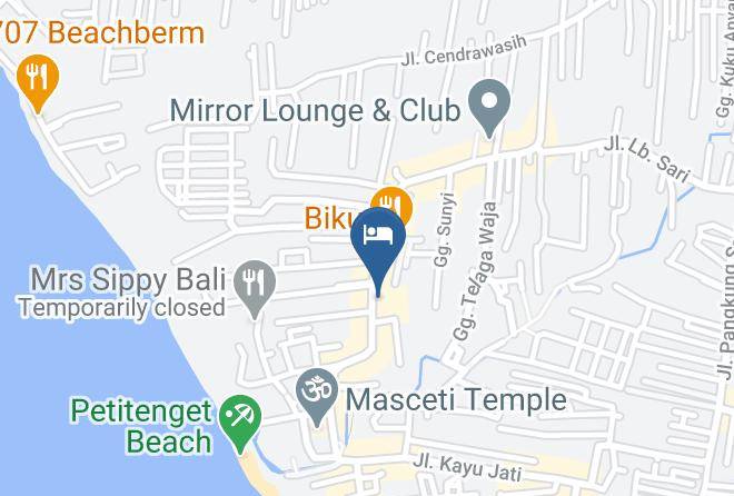 Badung Regency - Dash Hotel Seminyak Maps