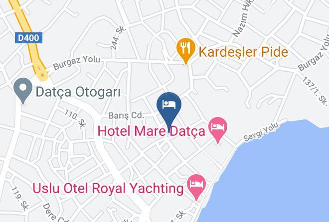Datca - Beyaz Ev Otel Maps