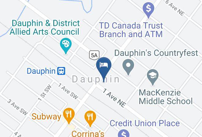 Dauphin Community Inn Map