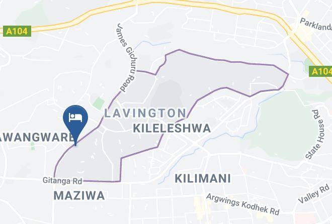 Nairobi - Dave Gardens Hotel Maps