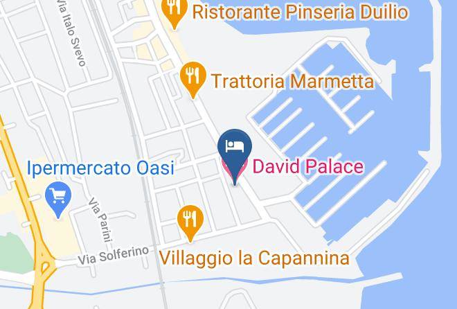 Fermo - David Palace Hotel Maps