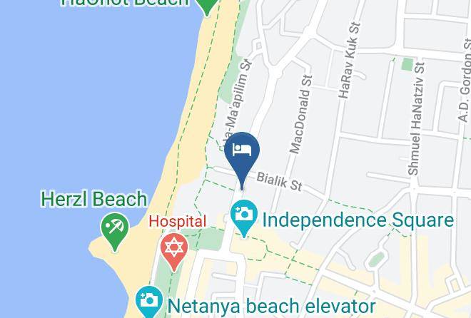 Netanya - Hotel Tower Of David Maps