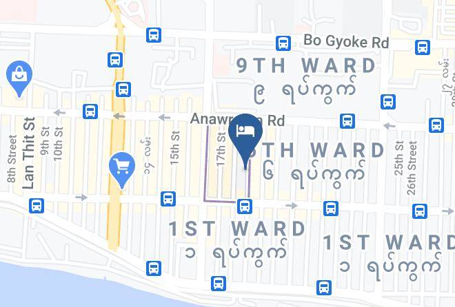 Yangon West - Daw Htay Hotel Maps