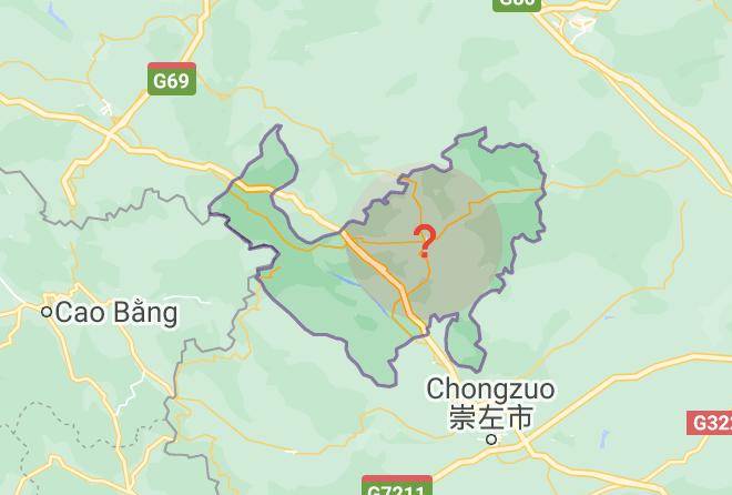 Daxin Detian Scenic Area Map