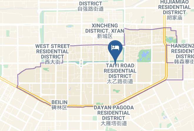 Xi An - Dayan Pagoda Madison Hote Maps