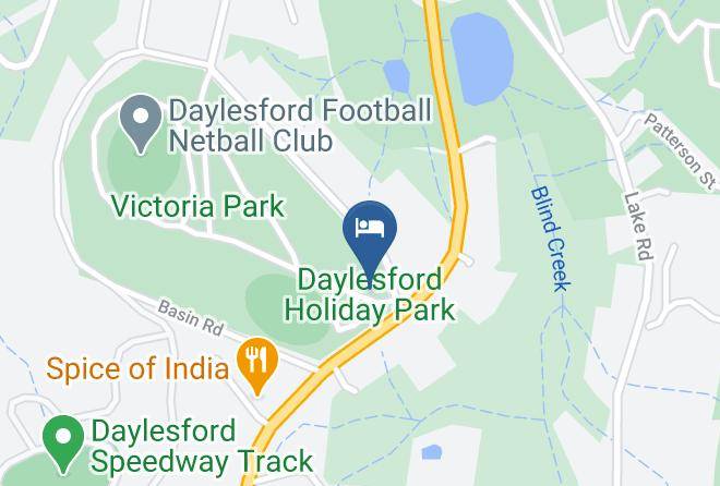 Daylesford Holiday Park Map